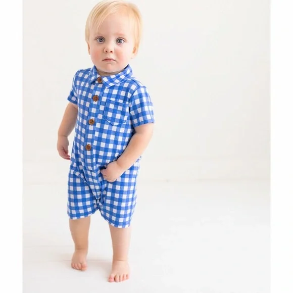 Posh Peanut Bamboo Romper | size 6-9 months - Picture 2 of 8